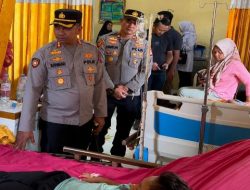 Respons Cepat! Kapolres Tanggamus Turun Langsung Cek Penanganan Siswa Diduga Keracunan Makanan
