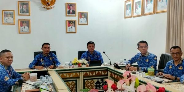 Wakil Bupati Agus Suranto Pimpin Rapat Koordinasi TPID Kemendagri Tekankan Pengendalian Inflasi dan stabilitas Harga di Tanggamus