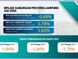 Inflasi Lampung Terendah di Sumatera, Pemprov Terus Perkuat Pasokan dan Distribusi Pangan