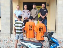 Polsek Wonosobo Amankan Tiga Pelajar Diduga Pelaku Jambret iPhone dan Uang Rp700 Ribu di Jalinbar Tanggamus