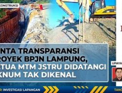 Diduga Bungkam Soal Proyek Jalan, BPJN Lampung Malah Utus Oknum Intimidasi Ketua MTM