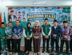 Wagub Jihan Lepas 46 Mahasiswa Beasiswa PW Pergunu Lampung ke Universitas KH Abdul Chalim