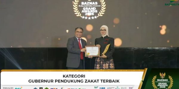 Gubernur Mirza  Raih Grand BAZNAS Awards 2026, Perkuat Ekosistem Zakat Produktif di Lampung