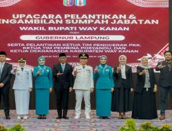Gubernur Lampung Lantik M. Galang Putra Rahman sebagai Wakil Bupati Way Kanan